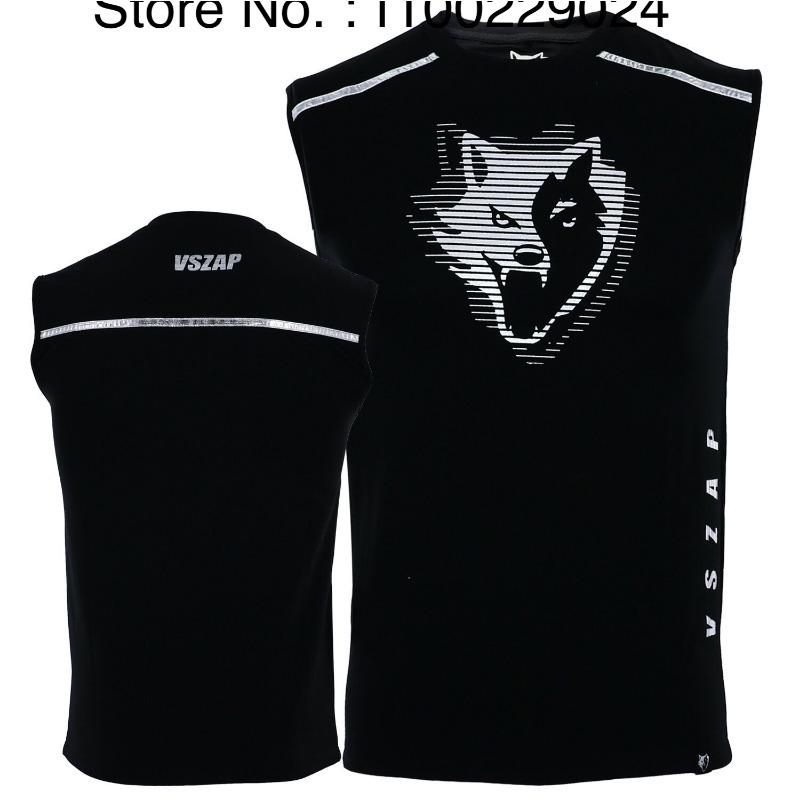 VSZAP Muay Thai Shirt Kick Boxing Shirt Men Women Sleeveless Fight Kickboxing Tank Top Jersey Jiujitsu Martial Arts MMA Clothes