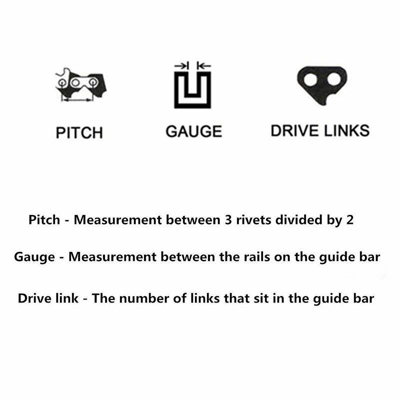 1/2/3/4 PCS 10Inch Saw Chainsaw Chain Semi Chisel Electric Chainsaw Spare Parts Garden Wood Branch Cutting Tool