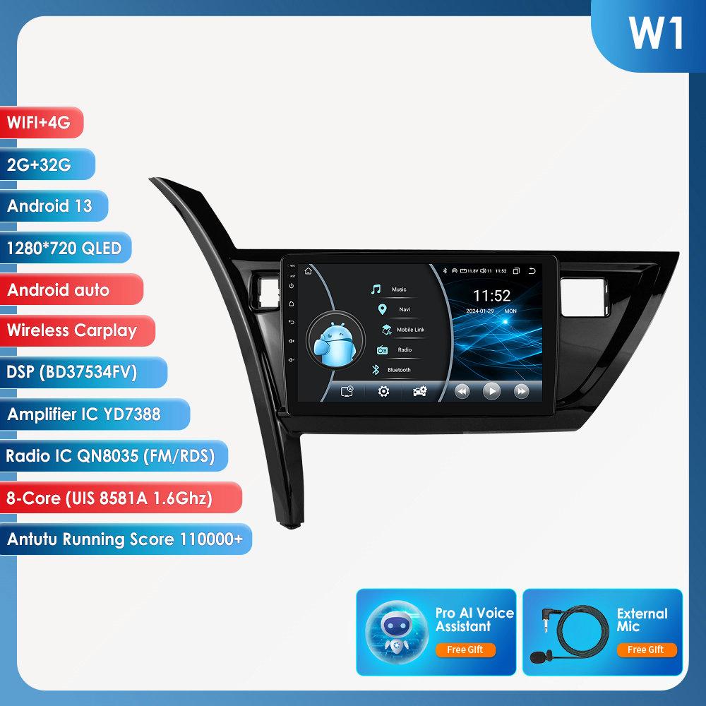 OSSURET Carplay 4G 10,1palcový autorádio s inteligentním systémem Android pro Toyota Corolla Auris 2013 - 2016 GPS stereo inteligentní obrazovka Bluetooth RDS