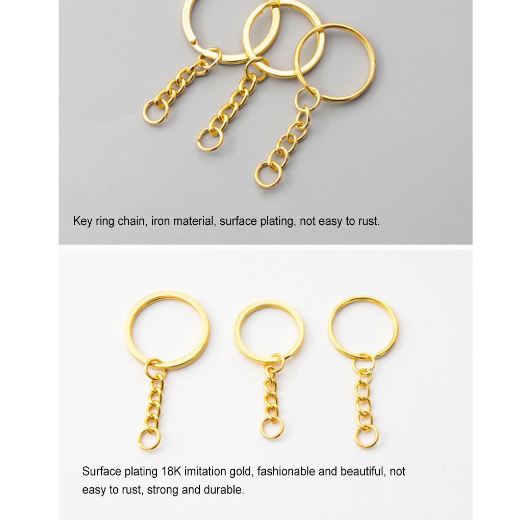 Portable Key Ring DIY Craft Pendant Keyring Delicate Jewelry Chain Hanging Ornament Keychain Decorative Findings for Man