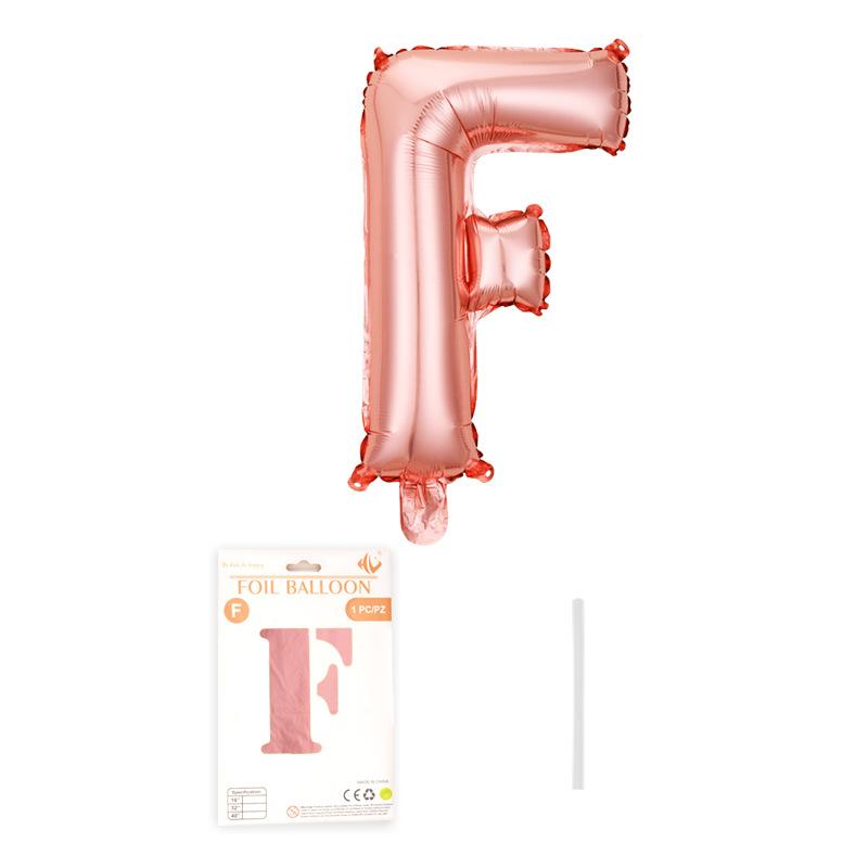 Independent Paper Card Packaging 16-Inch English Letter Aluminum Film Balloon Birthday Party Decoration Arrangement Aluminum Foil Balloon
