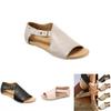 Fashion Women Gladiator Sandals For Summer Beach Open Toe Leather Shoes**
