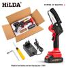 HILDA Brushless Chainsaw 4/6 Inch: High-Power, Dual-Handed Electric Chainsaw with Large Capacity