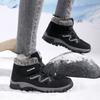 Height-increasing couple snow boots winter velvet warm men's and women's outdoor cotton shoes medium top sports cotton shoes women's shoes