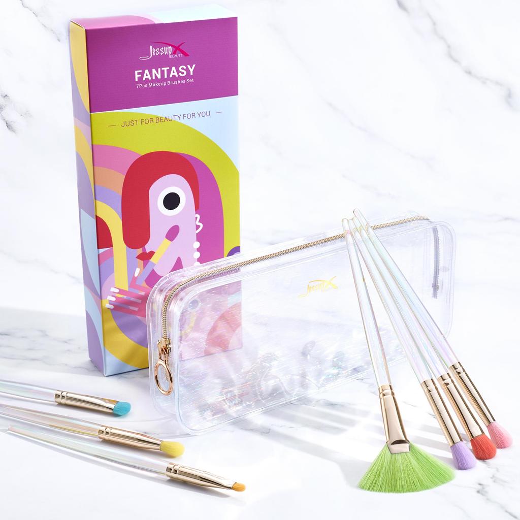 Neu Jessup Make-Up Pinsel Set Lidschatten Concealer Blending Contour Eye Pinsel Tool Kits Synthetische Haar PU Kosmetik Reisetasche