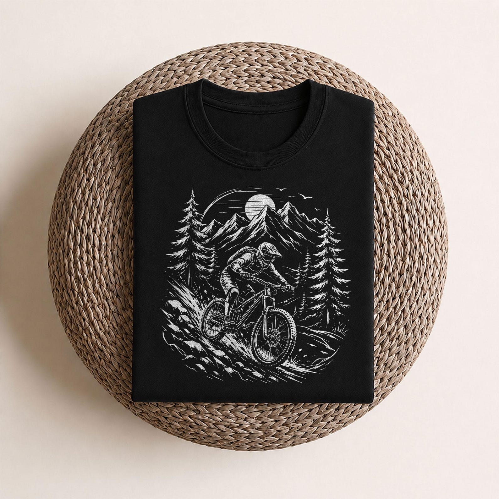 Berge Mountain Bike Shirt for Cycling Fans | Mountain Cyclist Downhill - Premium T-Shirt L
