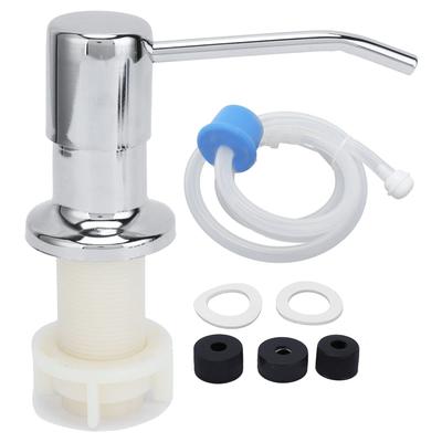 Einbau Flüssigseifenspender für Küchenspülen, 304 Edelstahl mit 45-Zoll verchromtem Verlängerungsschlauch