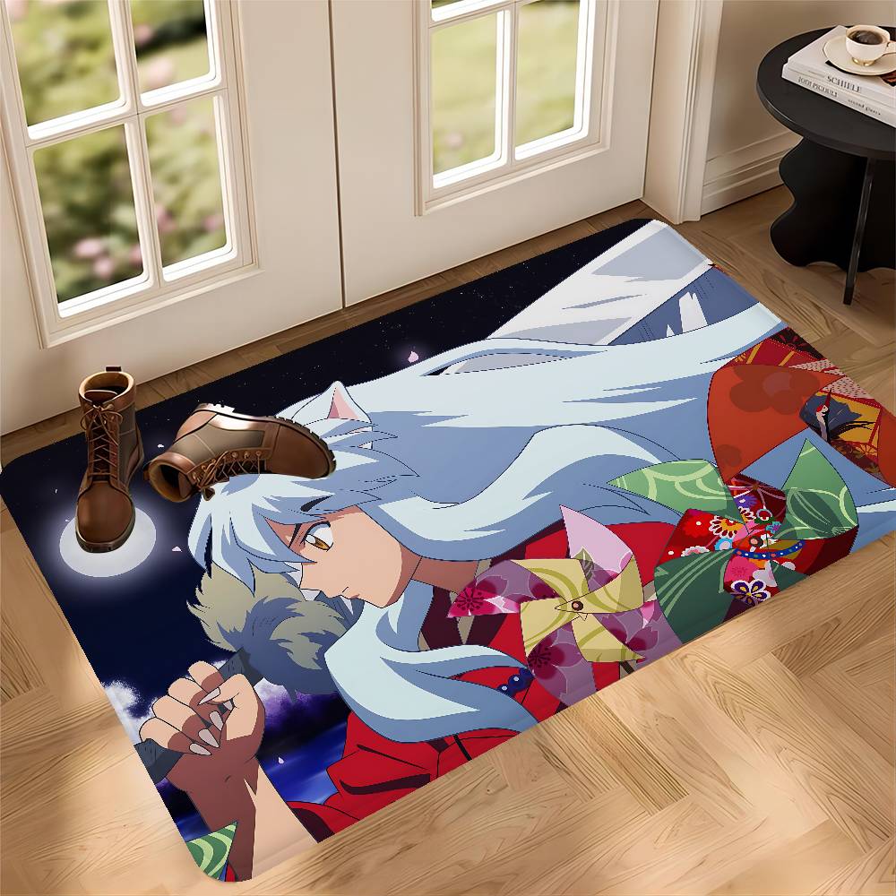 Japanese Anime Inuyasha Kitchen Mat Cheaper Anti-slip Modern Living Room Balcony Printed Modern Home Decor