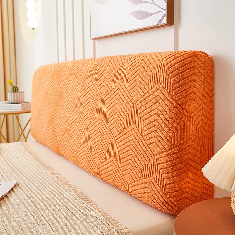 Headboard Cover Full Queen Cal King Stretch Soft Bed Headboard Slipcover Stretch Solid Color Dustproof Protector Cover Washable for  Bed Bedroom Decor