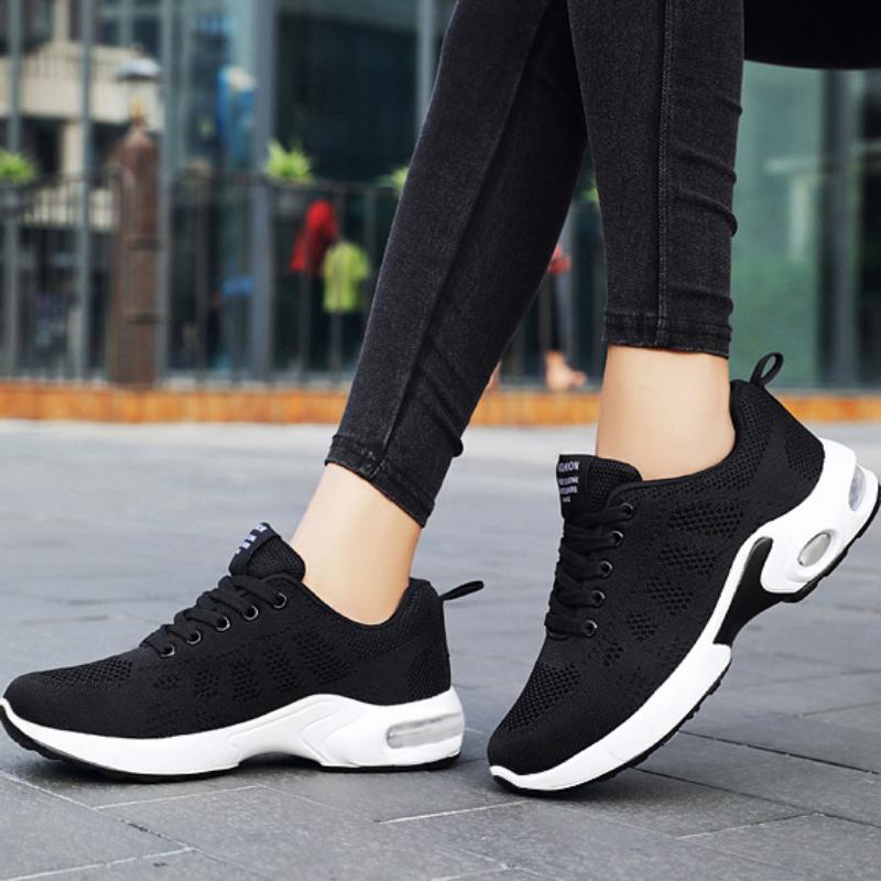 Women Running Shoe Breathable Casual Shoes Mesh Breathable Women's Sports Shoes Platform Casual Sneakers Vulcanize Shoes