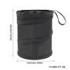 Car Trash Can Portable Durable Foldable Hanging Car Storage Bucket Chair Back Oxford Cloth Storage Bag Trash Can 1pc