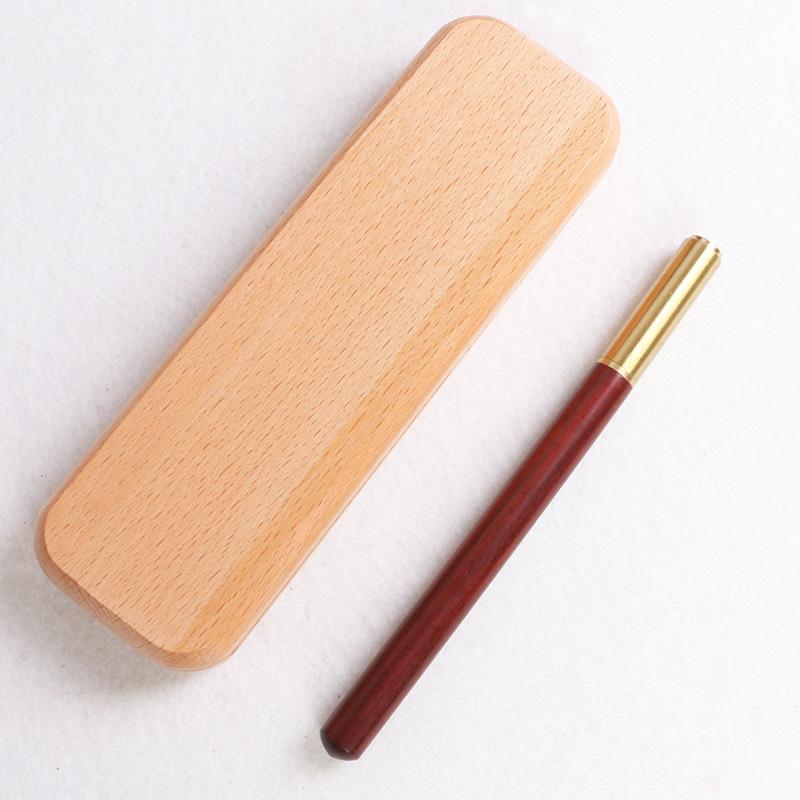 Caneta Sandalo de Latão de Alta Qualidade, Caneta de Assinatura, Caneta de Presente Publicitário de Negócios Vintage, Caneta Gel de Madeira, Caneta Criativa Cultural Baoju