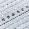 Women's Striped Openwork V-Neck Knit Cardigan
