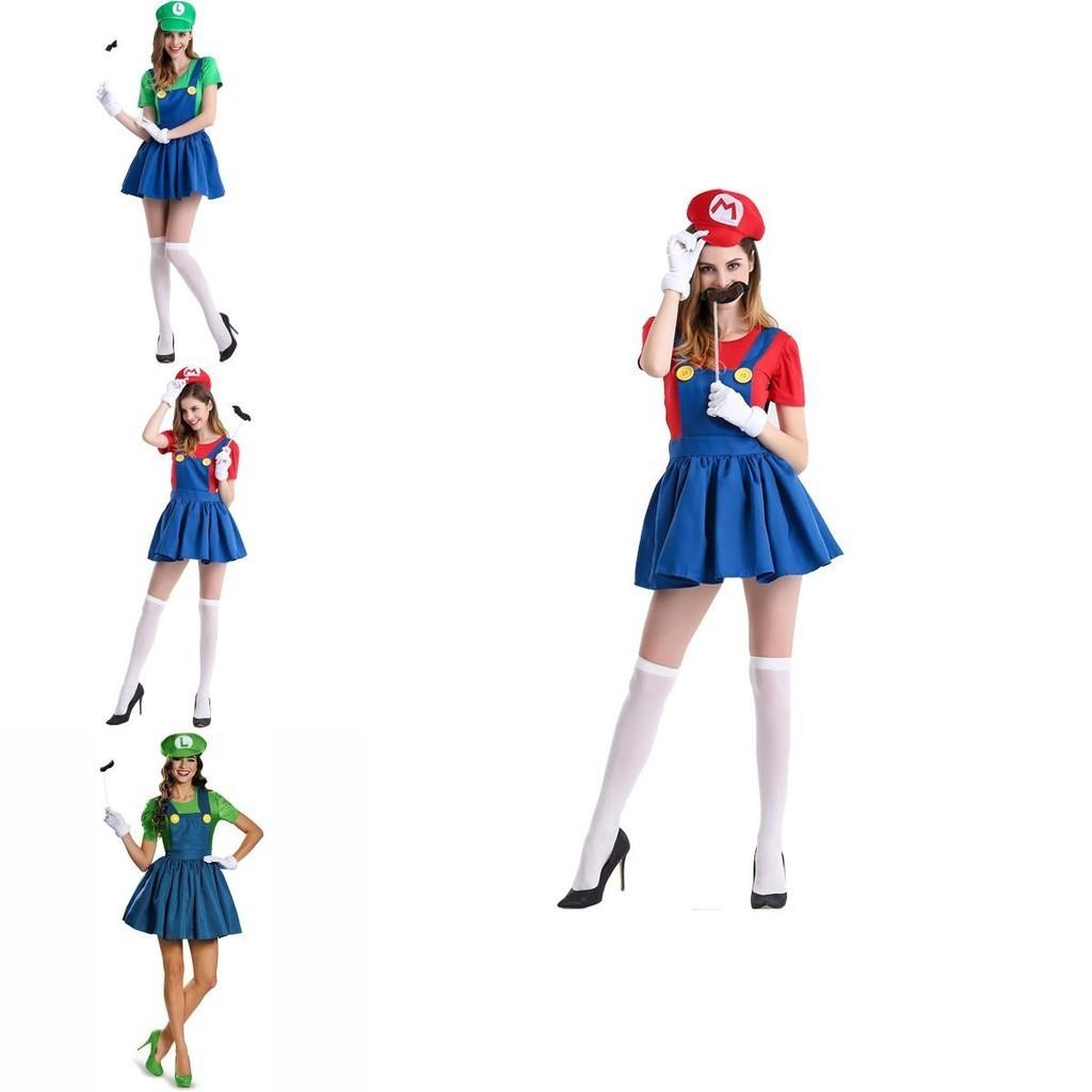 Disfraz de Luigi de Super Mario Bros de Alta Calidad para Mujer con Diseño Moderno