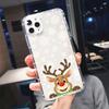 Christmas Cartoon New Year Gift Silicone Phone Case for IPhone 15 14 13 12 11 Pro Max X XR XS Soft Cover for IPhone 7 8 Plus SE2