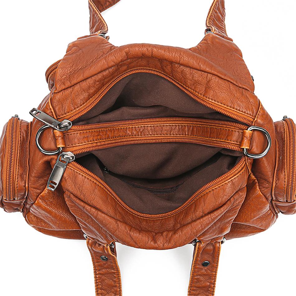 Vintage Hochwertige Leder Luxus Handtaschen Damen Taschen Designer Damen Schultertaschen für Frauen 2025 Winter Tragetasche