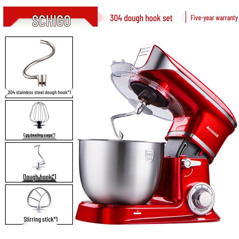 Chigo Multifunktionale Küchenmaschine: Automatischer Teigkneter, Gewerbemixer, Milchmixer und Eierschläger