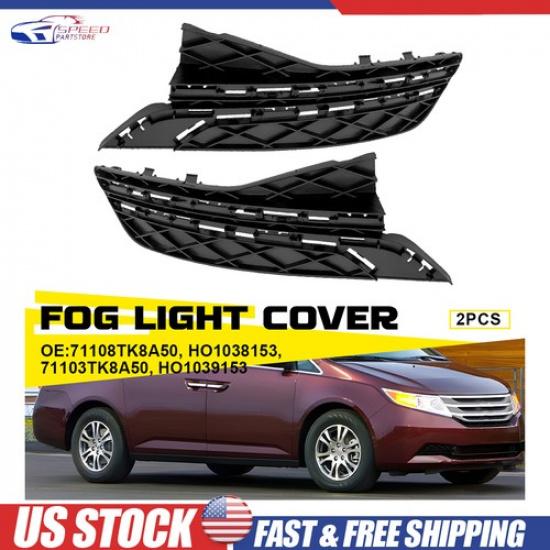

OEM For 2014-17 Honda Odyssey Fog Light Lamp Cover Driver Passenger 71103TK8A50