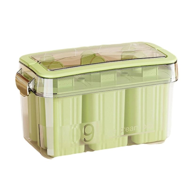 

Safe Food Grade Plastic Popsicles Mould Efficient Cake Popsicles Ice Cream Mould Food Grade Plastic Mould With Concealed Handle зелений