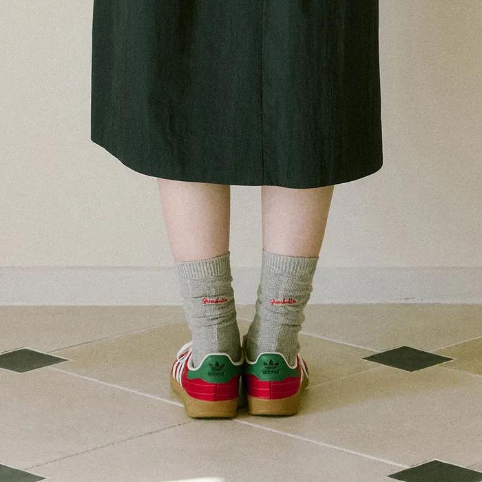 Net stripe Socks (Melange)