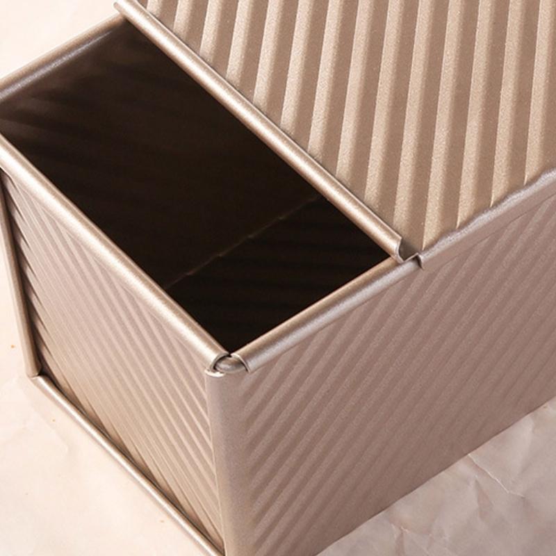 Carbon Steel Loaf Pans with Lid for Perfect Toast Bread Baking for Homemade Rectangular Bread Mould for Pastry