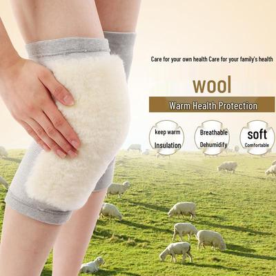 Autumn & Winter Wool Knee Pads for Cold Protection