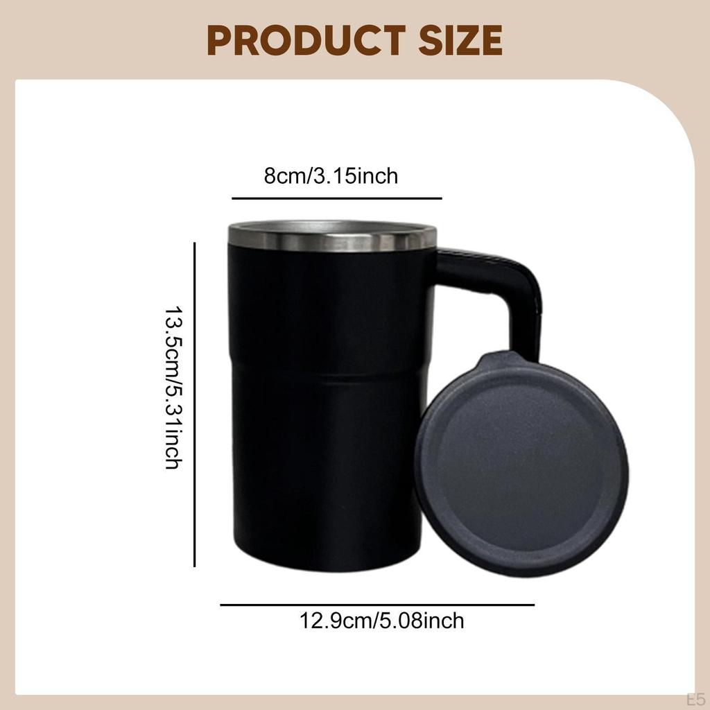 Coffee Mug Automatic Mixing Cup with Lid Portable Versatile Auto Stirring for Tea Protein Powder