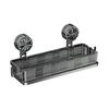 Bathroom Storage Shelf with Suction Cup Strong Load-bearing Hook Design Easy To Install Storage Rack Shower Caddy
