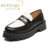 Fashion AIYUQI Loafers Ladies 2025 New Genuine Leather British Style Platform Slip-on Women's Shoes Large Size Fashion Girls Spring Shoe