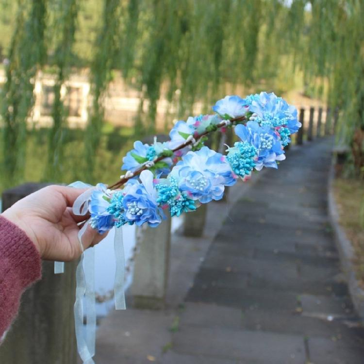 Blommigt Hårband för Kvinnor Kranshuvudband Lämpligt för Vardagsliv och Resor