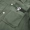 Jeep Men's Waffle Knit Casual Outdoor Lapel Jacket