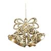 Christmas Ornaments Plastic Glitter Gold Snowflake/Reindeer/Angel Hanging Ornaments for Xmas Tree Winter Decoration