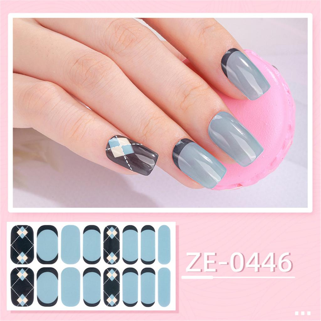 Nail Polish Sticker Nail Strips Nail Polish Art Stickers Wraps Sticker Nails for Women Girls Decorations Birthday Party