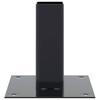Square Post Base 4 pcs 46 x 46 mm Powder Coated Steel