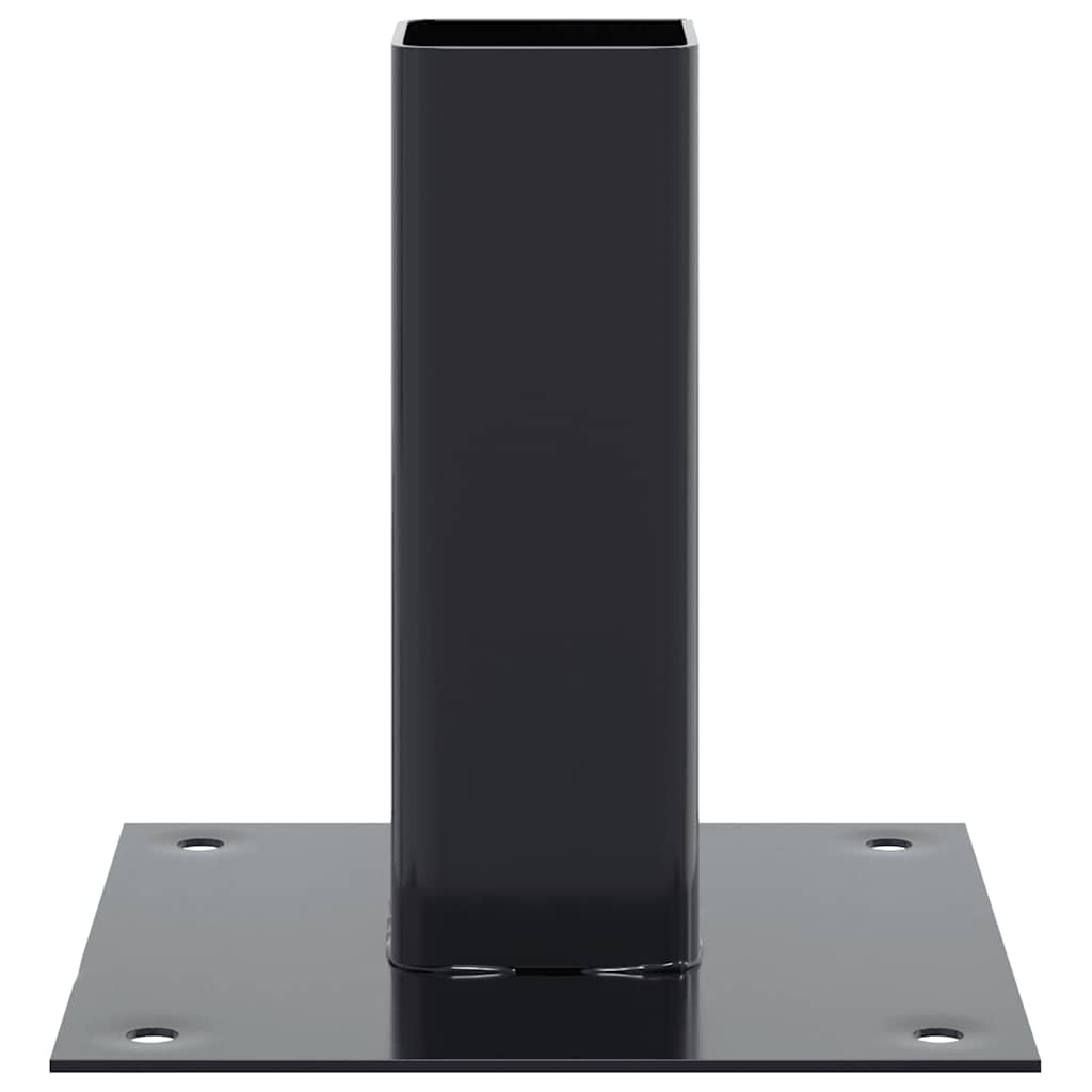 Square Post Base 4 pcs 46 x 46 mm Powder Coated Steel