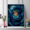 Dragões logo 100% Round Full Drill 5D DIY Diamond Painting Embroidery Cross Stitch Rhinestone Décor