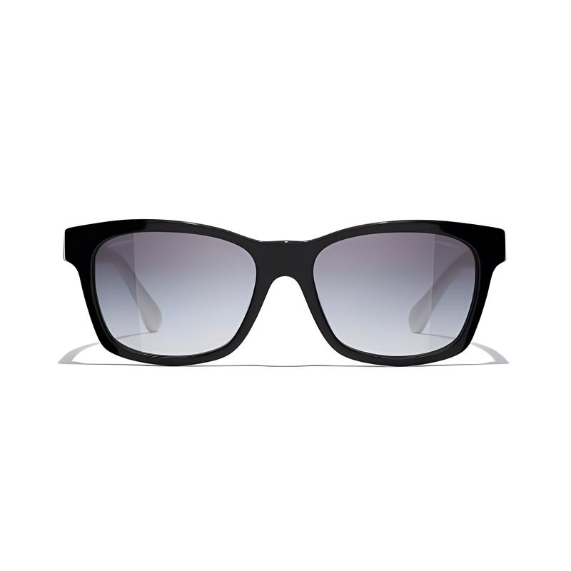 

CHANEL Fashion Casual Simple Acetate Frame Square Sunglasses Women s чорний