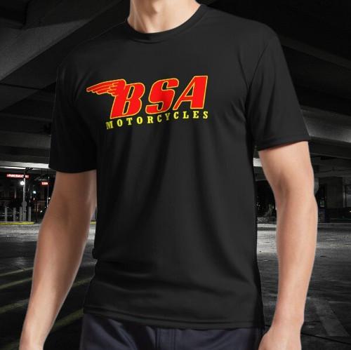 BSA Motorcycles Active TShirt Funny Logo American Men#039;s TShirt Unisex T-Shirt L