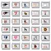Creative Cartoon Cats Dog Love Heart Italian Charm Bracelet DIY Beads Jewelry Fit 9mm Stainless Steel Link Women's Men's Gift