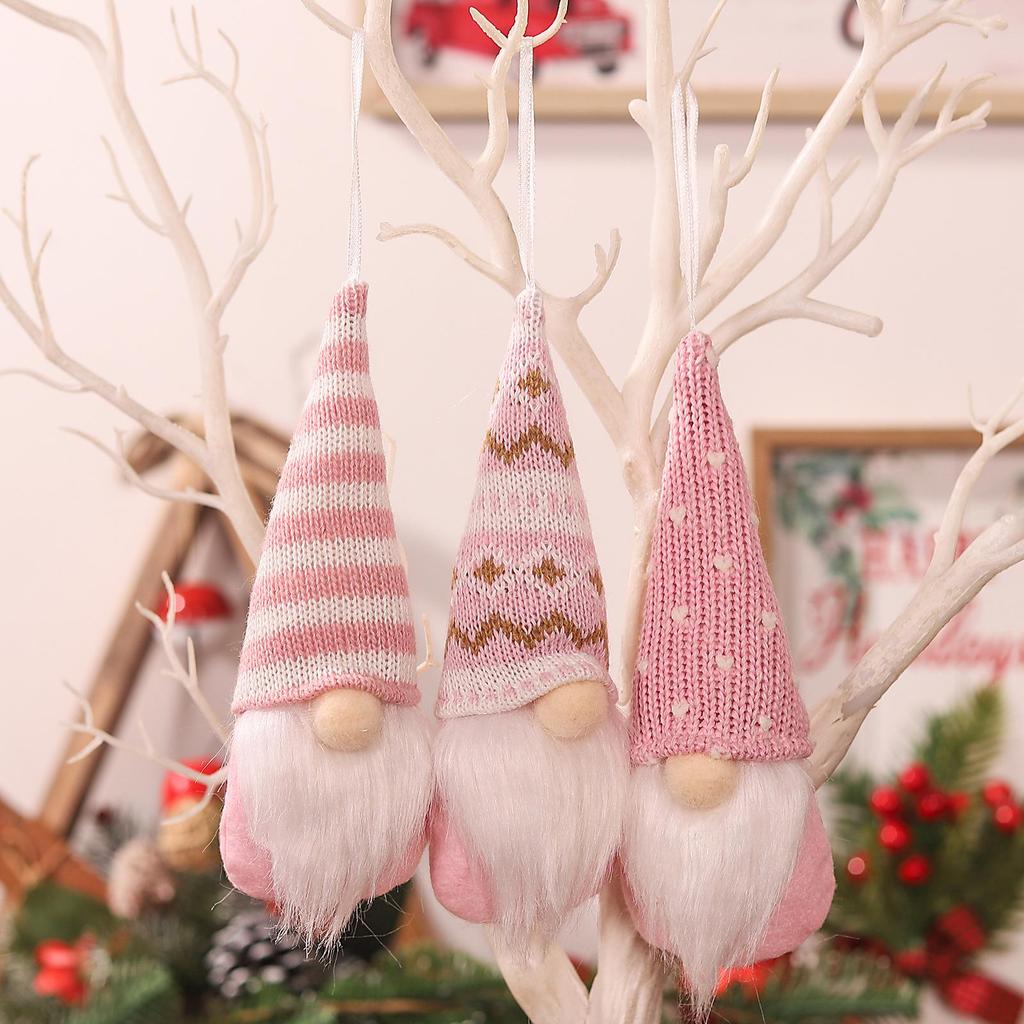 Christmas Cartoon Knitted Faceless Doll Ornaments - Forest Man Tree Decorations