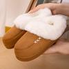 Cotton shoes new women's shoes velvet thickened cotton boots warm and comfortable snow boots polyurethane soft-soled short boots