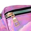 CROWNCAT Small Waist Pouch with a Stylish Aurora Glossy Compact and Perfect for Minimalist Black Design, Lightweight, Outings!