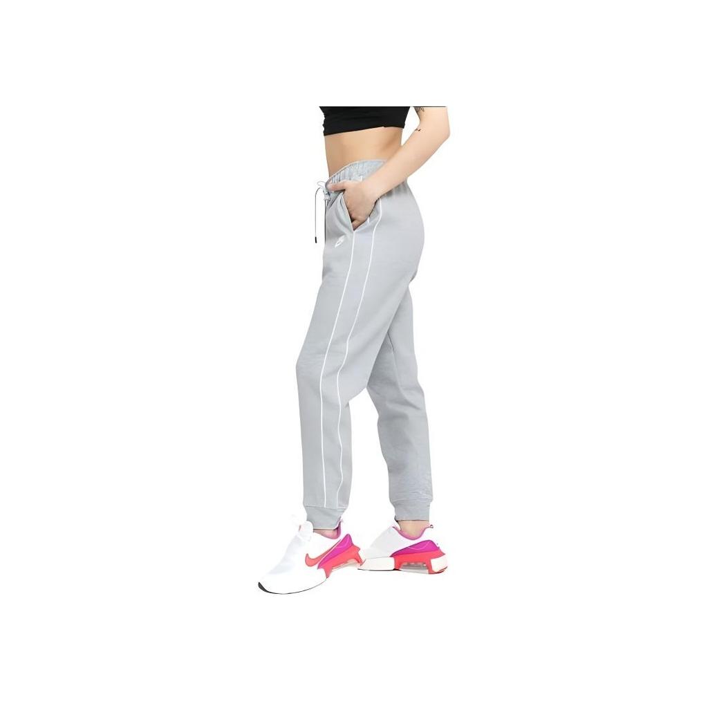 Nike Logo Print Drawstring Joggers Women Bottoms Grey CZ8340-063