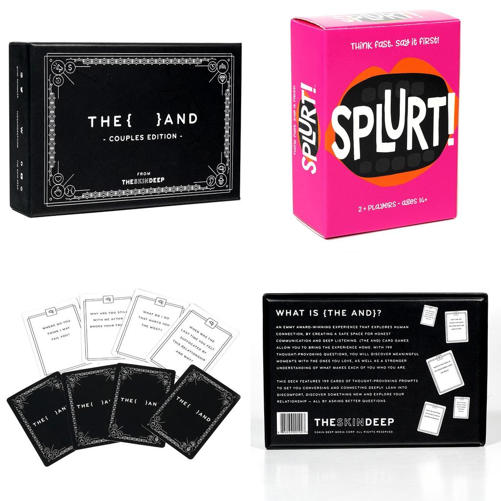 The And Couples Card Game With Copper Paper For Family And Social Interaction
