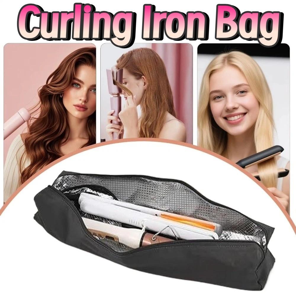 Heat Resistant Curling Iron Bag Dustproof Travel Hair Styling Case Stationery Organizer  Travel Use