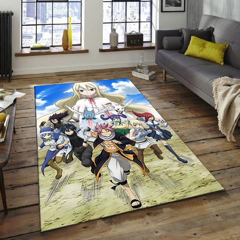 1pc Fairy Tail2 Design Area Rug - Non-Slip, Soft & Cozy Floor Mat for Living Room, Bedroom, Office - Indoor/Outdoor Decorative Carpet