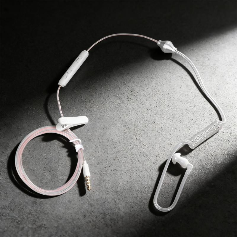 Einzelner In-Ear-Kopfhörer mit 3,5-mm-Mikrofon, Hohlrohr-Design für Smartphones, Fahren und Sport