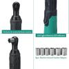 3/8"  42V Rechargeable Scaffolding 100Nm Right Angle Wrench Tool + 2 Battery Charger Cordless Electric Wrench Ratchet