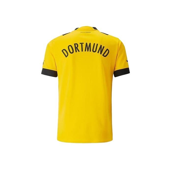 Puma SS22 Striped Sports Match Short Sleeve Soccer Jersey Men Soccer Jersey Yellow 765883-01