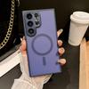 For Samsung Galaxy S25 S24 S23 Ultra S25 Plus S24 FE Lens Protective Shockproof Cover Luxury Matte Magsafe Wireless Charge Case